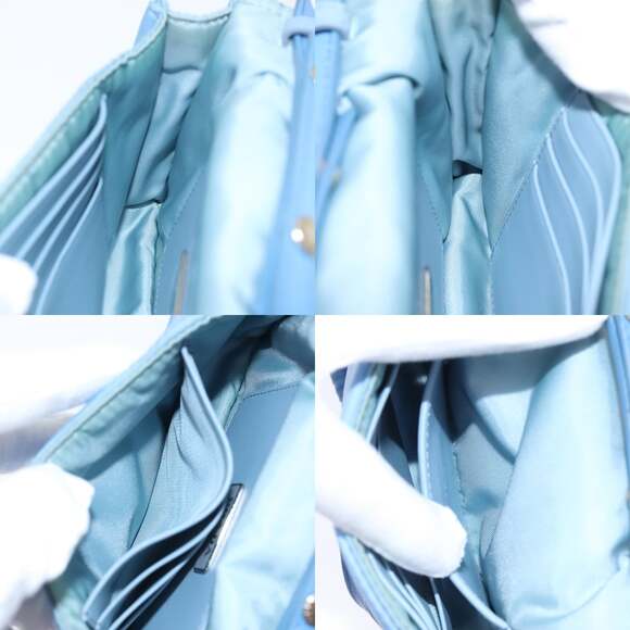 PRADA Shoulder Bag Nylon Blue - Picture 12 of 12